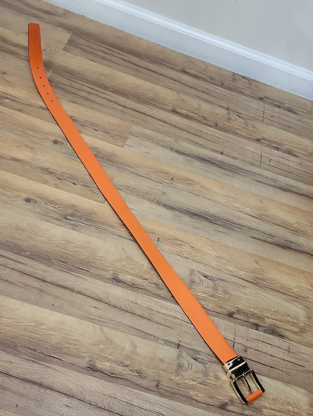 MICHAEL KORS Brown Orange Logi Reversible  Belt